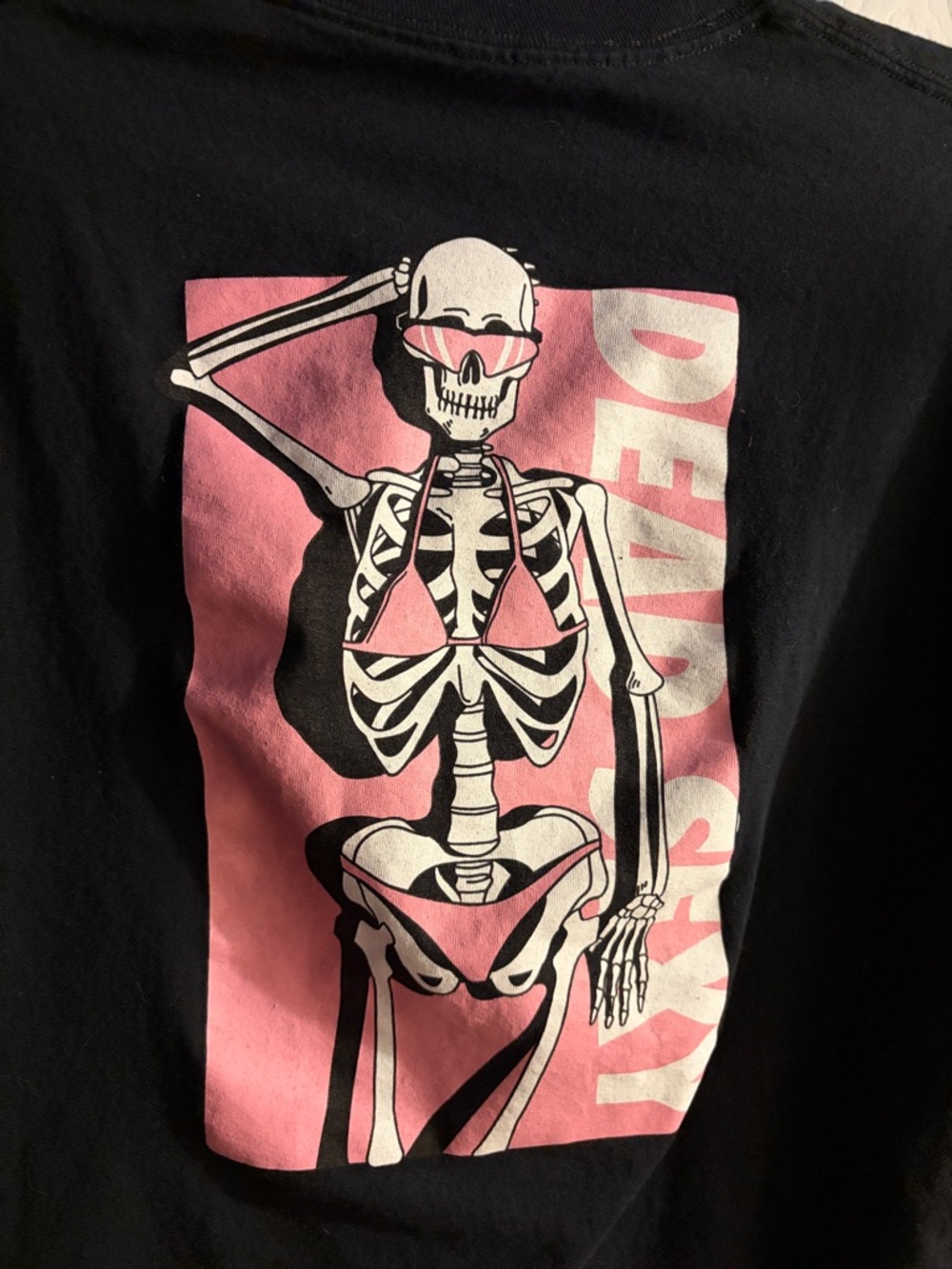 Black Short-Sleeve Crewneck Tee with Chest Square Logo -